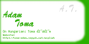 adam toma business card